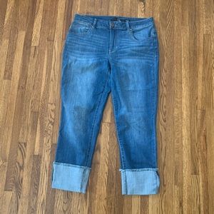 Used-great condition, cropped capri jeans, size 12